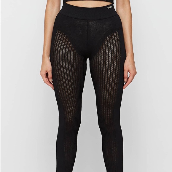 KNITTED HIGH WAIST LEGGINGS - Picture 1 of 3